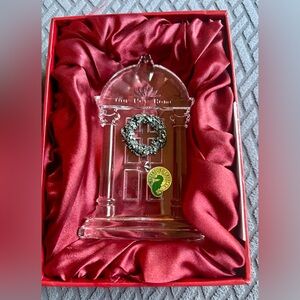 Waterford Crystal “Our New Home” Ornament with Silver Wreath in box